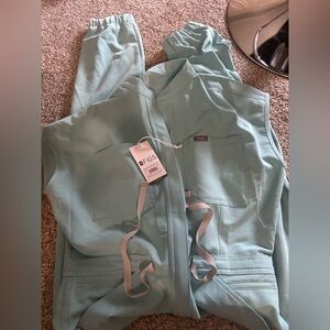 Figs jumpsuit sea glass